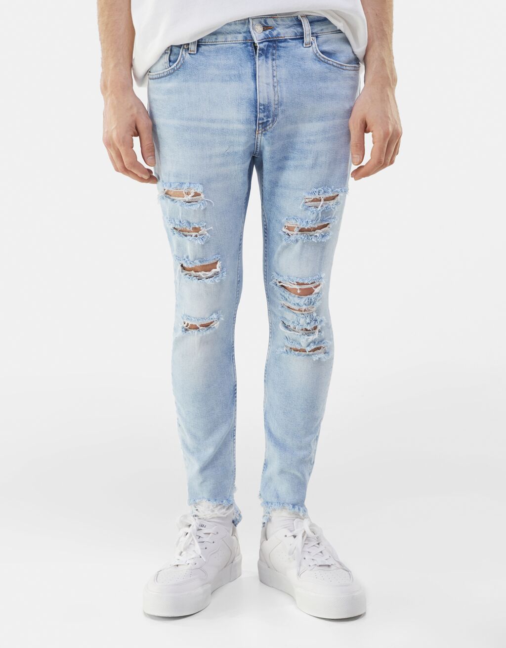 Super skinny ripped jeans - Piotnet Grid