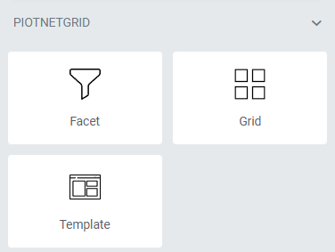 Piotnet Grid widgets in Elementor Panel