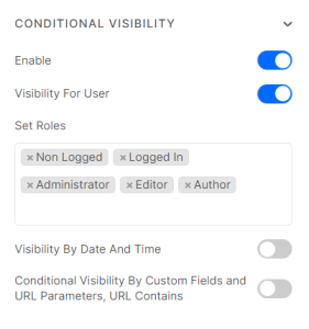 Conditional Visibility - Piotnet Grid